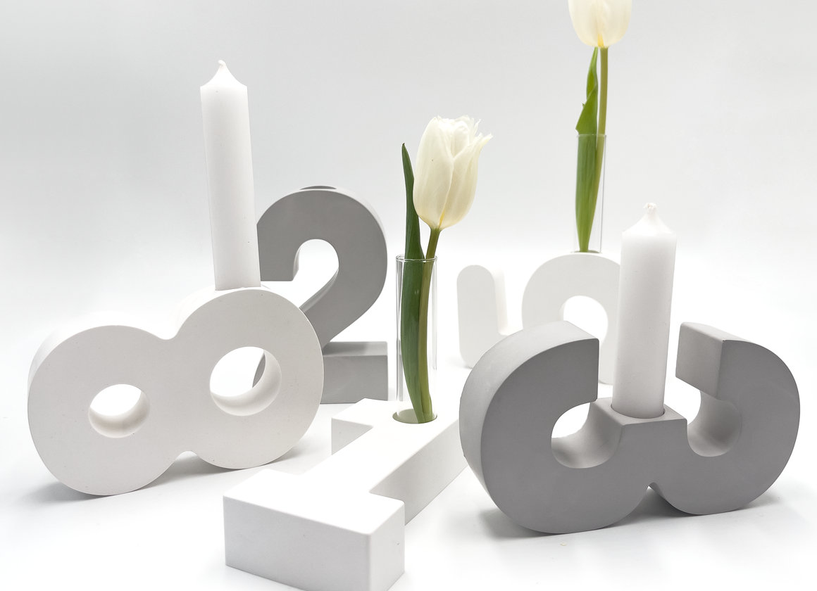 Bino Geburtstags-Kerzenständer 9-teilig - Bunte Märchenfiguren Aus Holz