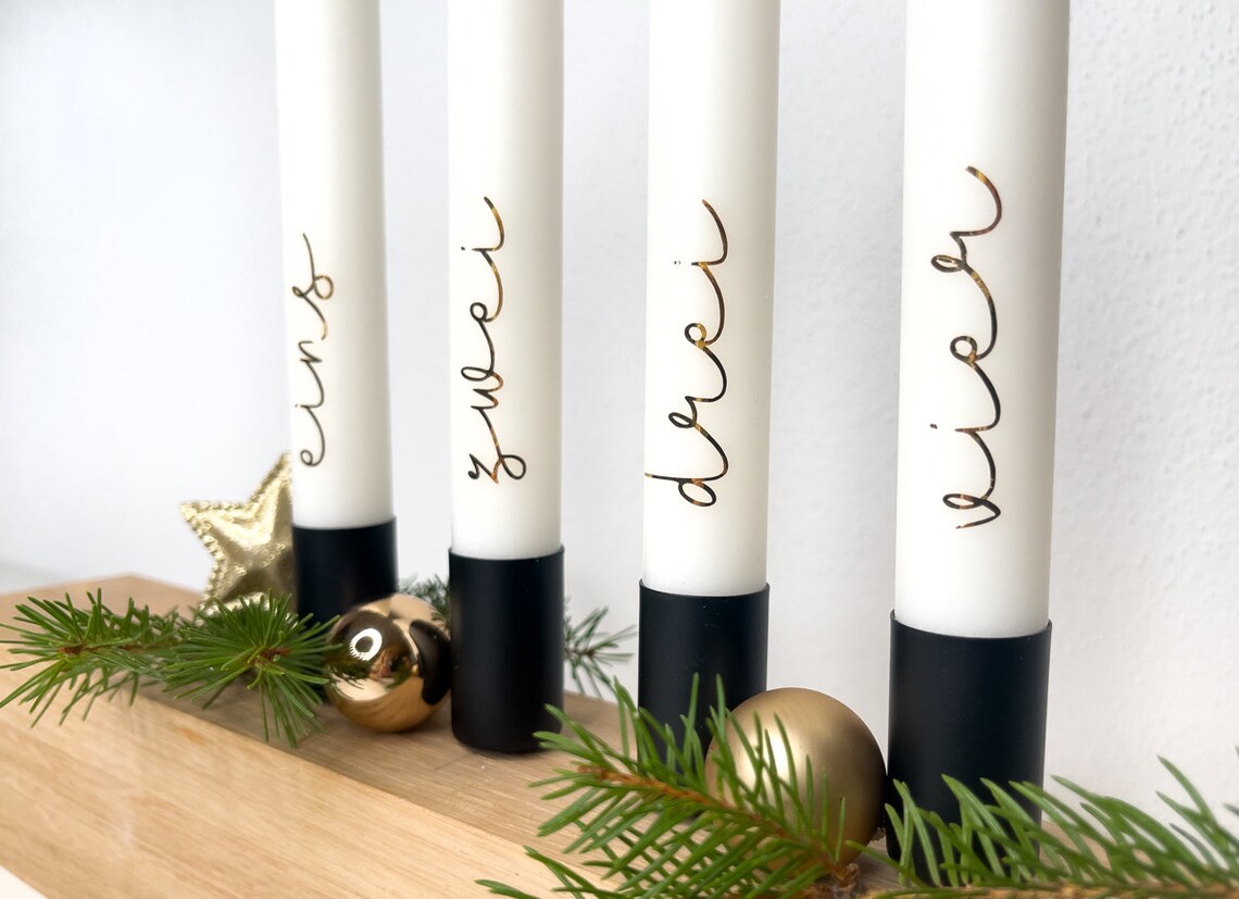 Adventkerzen Kerzen Weihnachten Stabkerzen - Etsy.de
