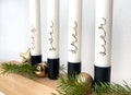 Advent candles | Christmas candles | Taper candles