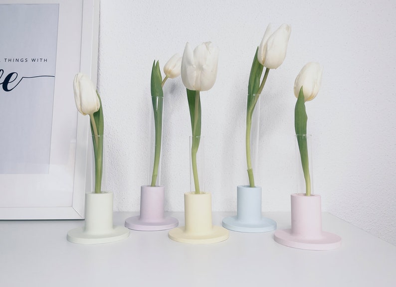 Candle holder pastel Candlestick 2in1 Vase image 3