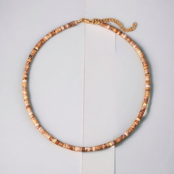 Bilder Jaspis Perlen Halskette, Jaspis Choker Halskette, Kurzer Anhänger, , Halsband Schmuck, Frauen Halskette, einzigartige Perlen, Jaspis Halskette,