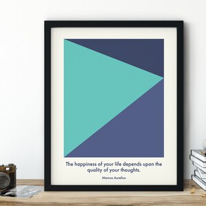 Minimalist Printable Poster, Stoic Philosophy Quote, Marcus Aurelius, Digital Download - Etsy