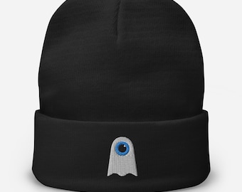 Cozy Ghost Beanie, bordado, accesorio de Halloween