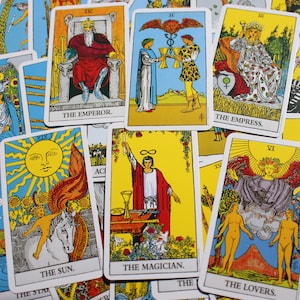 Rider Waite Tarot Cards Producto digital imprimible para proyectos Artistas Art Sticker 78 Tarjetas Archivos Jpeg Buena calidad