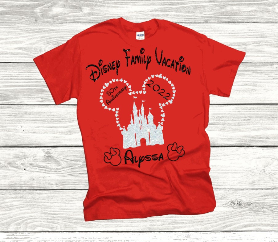 Discover Disney 50th Anniversary tshirt, Disney Family Vacation t-shirt, Disney Shirt, Family Shirt, Custom shirt, Mickey, Minnie,2022