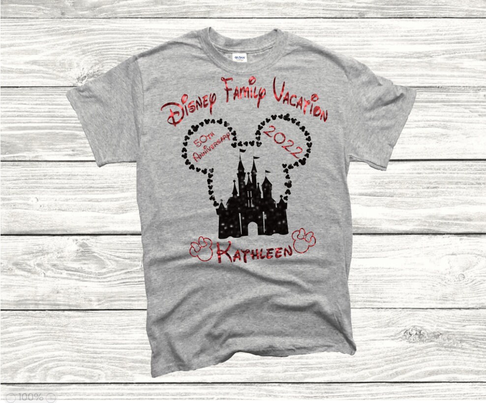 Discover Disney 50th Anniversary tshirt, Disney Family Vacation t-shirt, Disney Shirt, Family Shirt, Custom shirt, Mickey, Minnie,2022