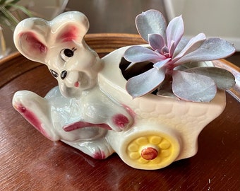 Vintage Collectible Rabbit Planter 1950’s