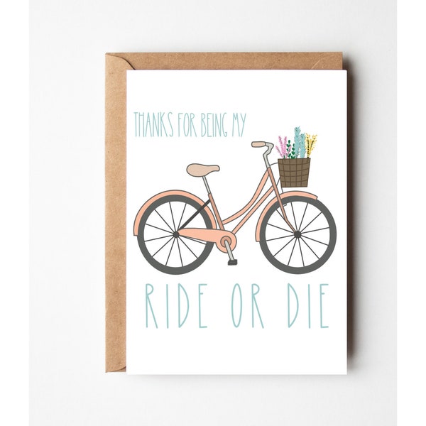 Birthday My Rider Ride or Die Birthday Card - Etsy