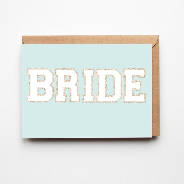 Bridal Shower Greeting Card, Bridal Gift, Bride-to-be Gift, Cheers to the Bride-to-be, Bridal Brunch Greeting Card