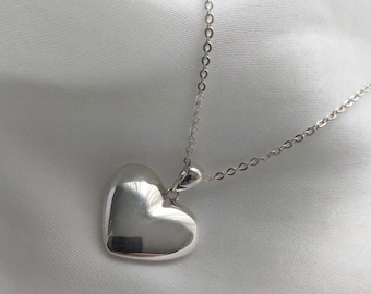 Sterling Silver Heart Memorial Pendant, Pet Urn Necklace, Cremation Jewellery Necklace, The Locket Shop, Silver Heart Pendant