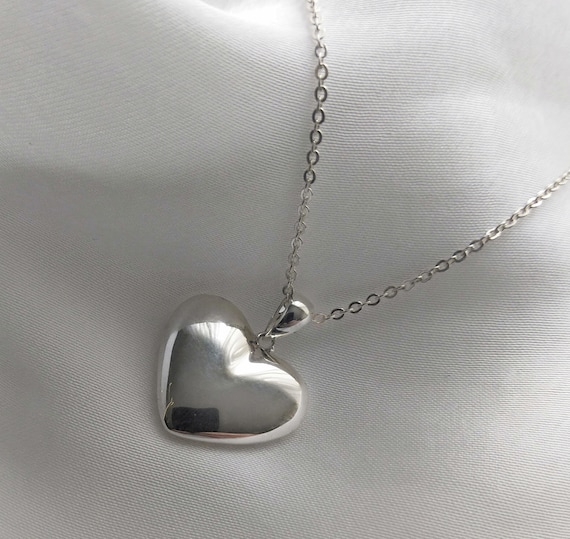 Sterling Silver Heart Memorial Pendant, Pet Urn Necklace, Cremation Jewellery Necklace, The Locket Shop, Silver Heart Pendant