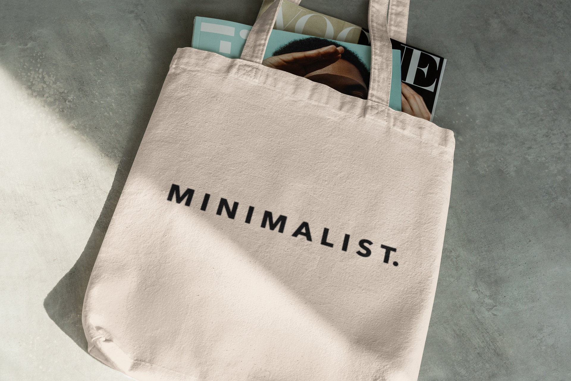 Minimalist Canvas Tote Bag Large Shoulder Bag Reusable Eco Etsy