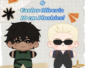 Albert Wesker and Carlos Oliveria 10 cm Plushies || PREORDER
