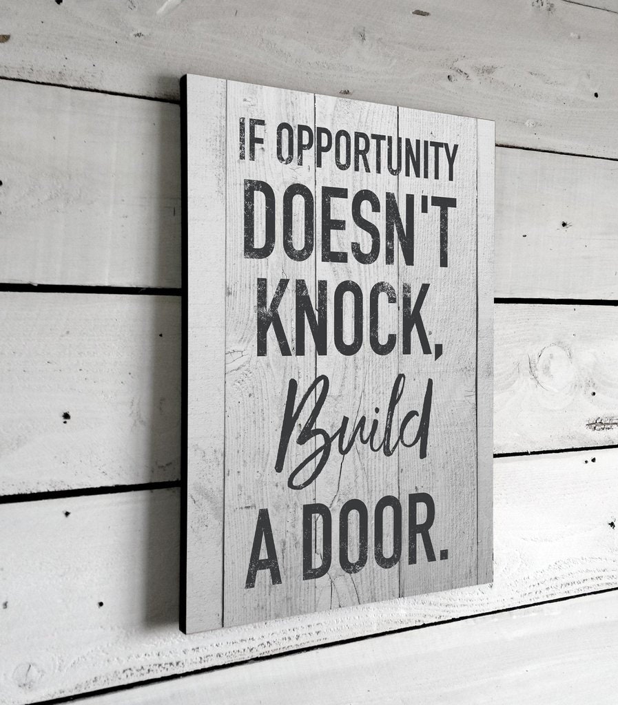 FREE SHIPPING Inspirational Quotes If Opportunity Etsy