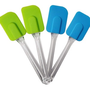 Kiwipi Silicone Nonstick 7.25-inch solid turner Kitchen tool utensil essentials  4Pcs