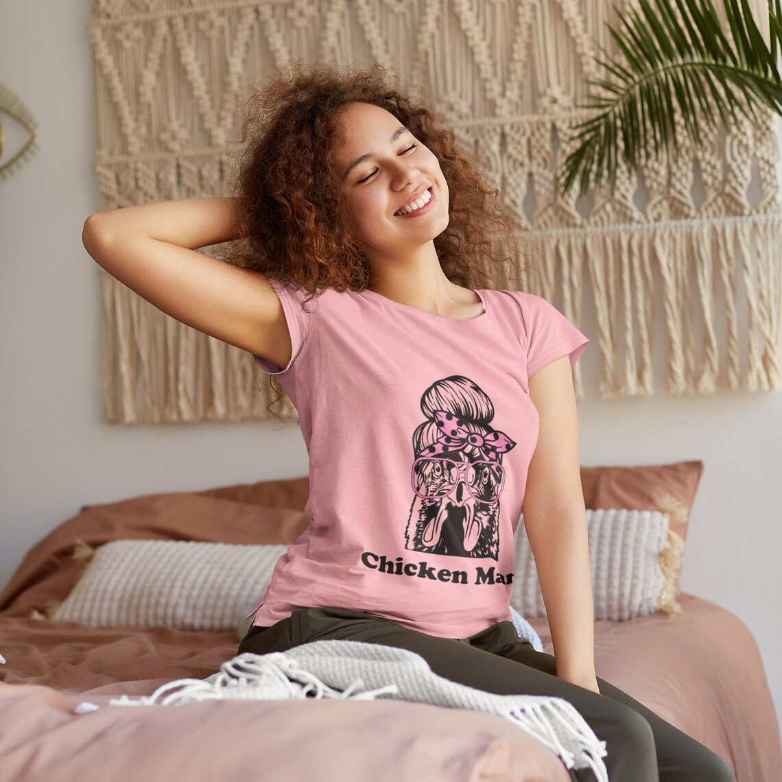 Funny Chicken Shirt Women Chicken Mama Tee Gift for Her - Etsy