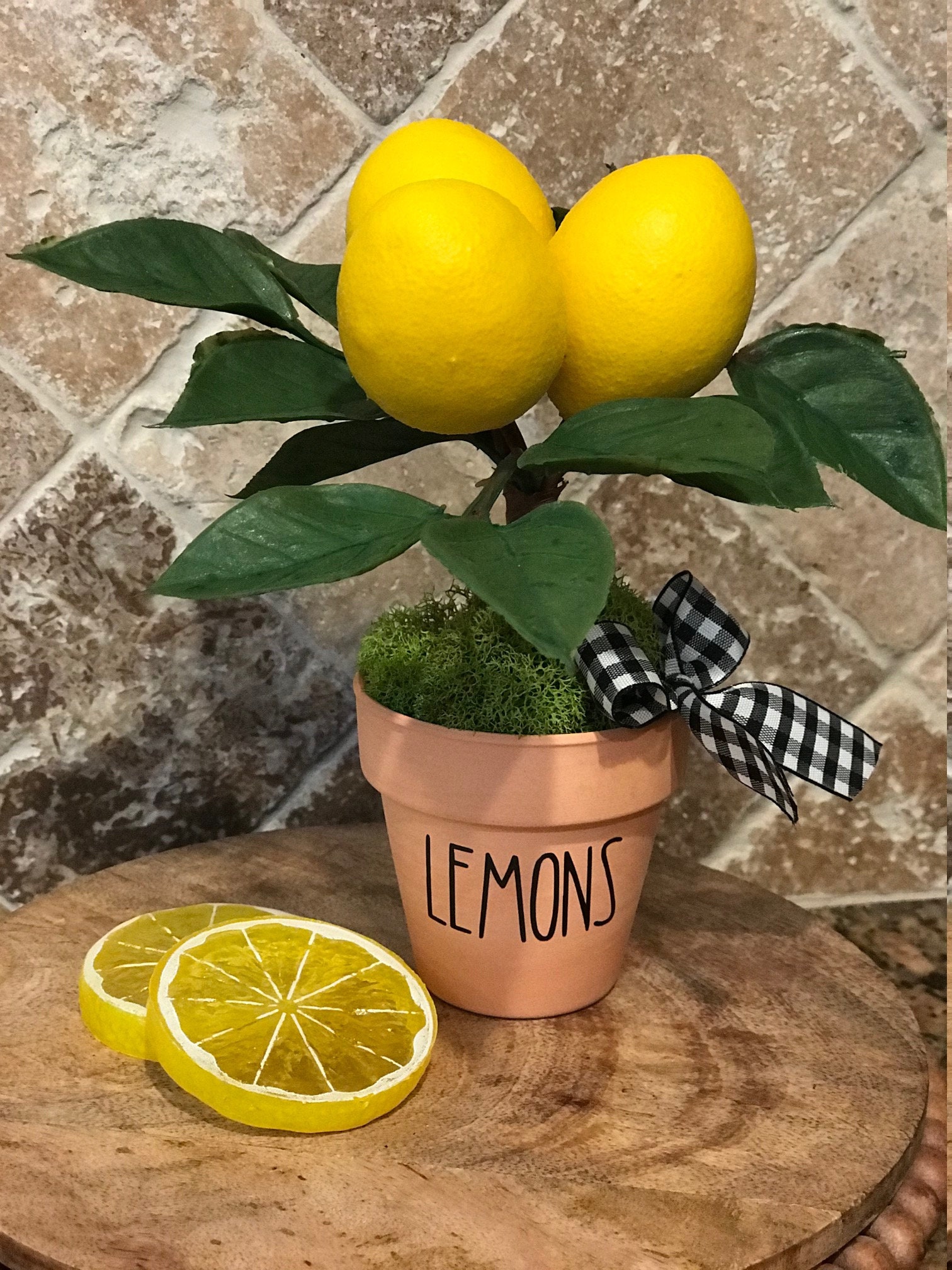 Faux Lemon Topiary Tree / Tier Tray / Lemonade / Housewarming | Etsy