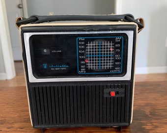 Vintage Juliette FPR-1272 Portable AM/FM Transistor Radio