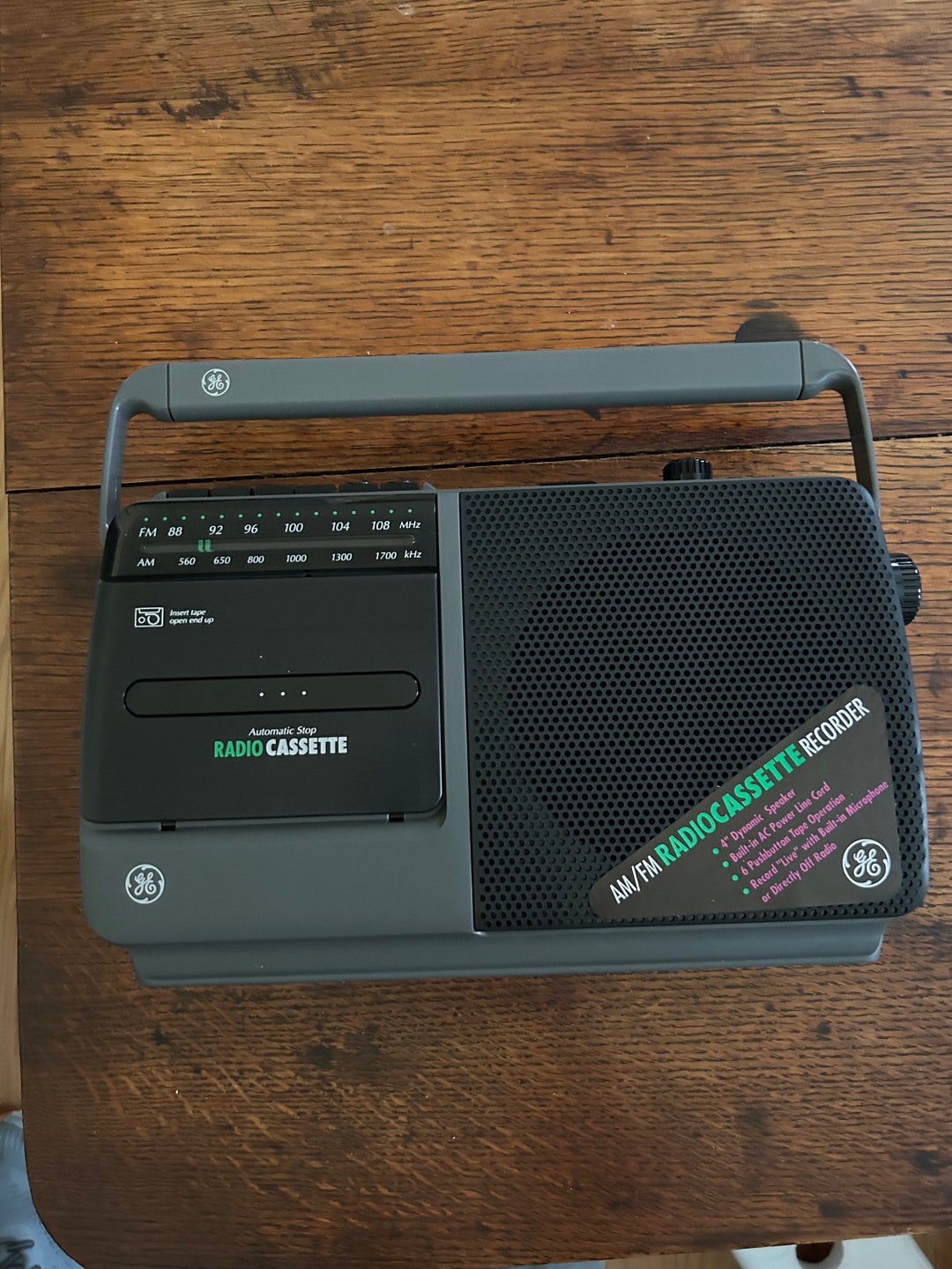 GE Radio Cassette Recorder Model 35264 / AM/FM Tape Player Etsy