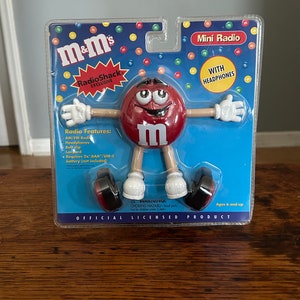 m&m'sラジオ m&m's mini radio FOR SALE Groovy Blue Radio 本体、ストラップ