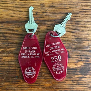 Vintage Hotel Key Chains