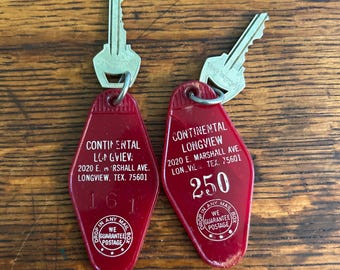 Vintage Hotel Key Chains