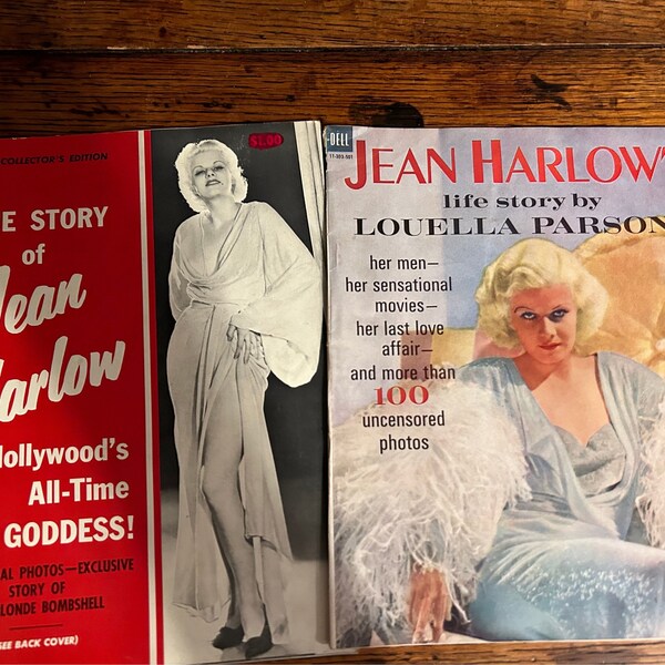 Two Jean Harlow Life Story Magazines