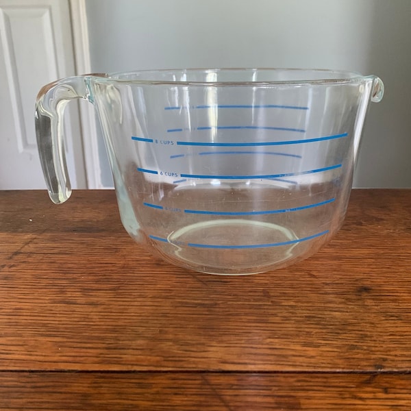 Glass Measuring Bowl Etsy