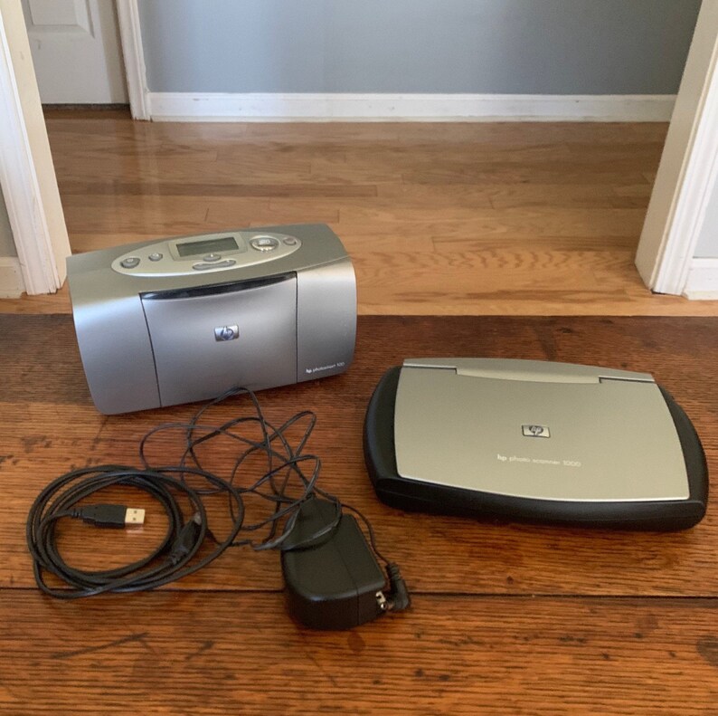 HP Photosmart 100 Printer and HP Photo Scanner 1000 Etsy