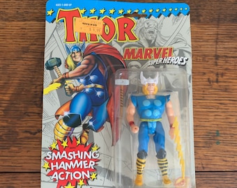 Figurine Marvel Comics 2003 THOR Toy Biz Action Figure rare Mjöllnir