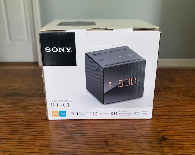Sony AM/FM Alarm Clock Radio / Model ICFC1 Etsy
