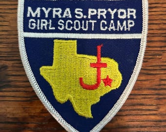 Vintage Myra S. Pryor Girl Scout Camp Patch