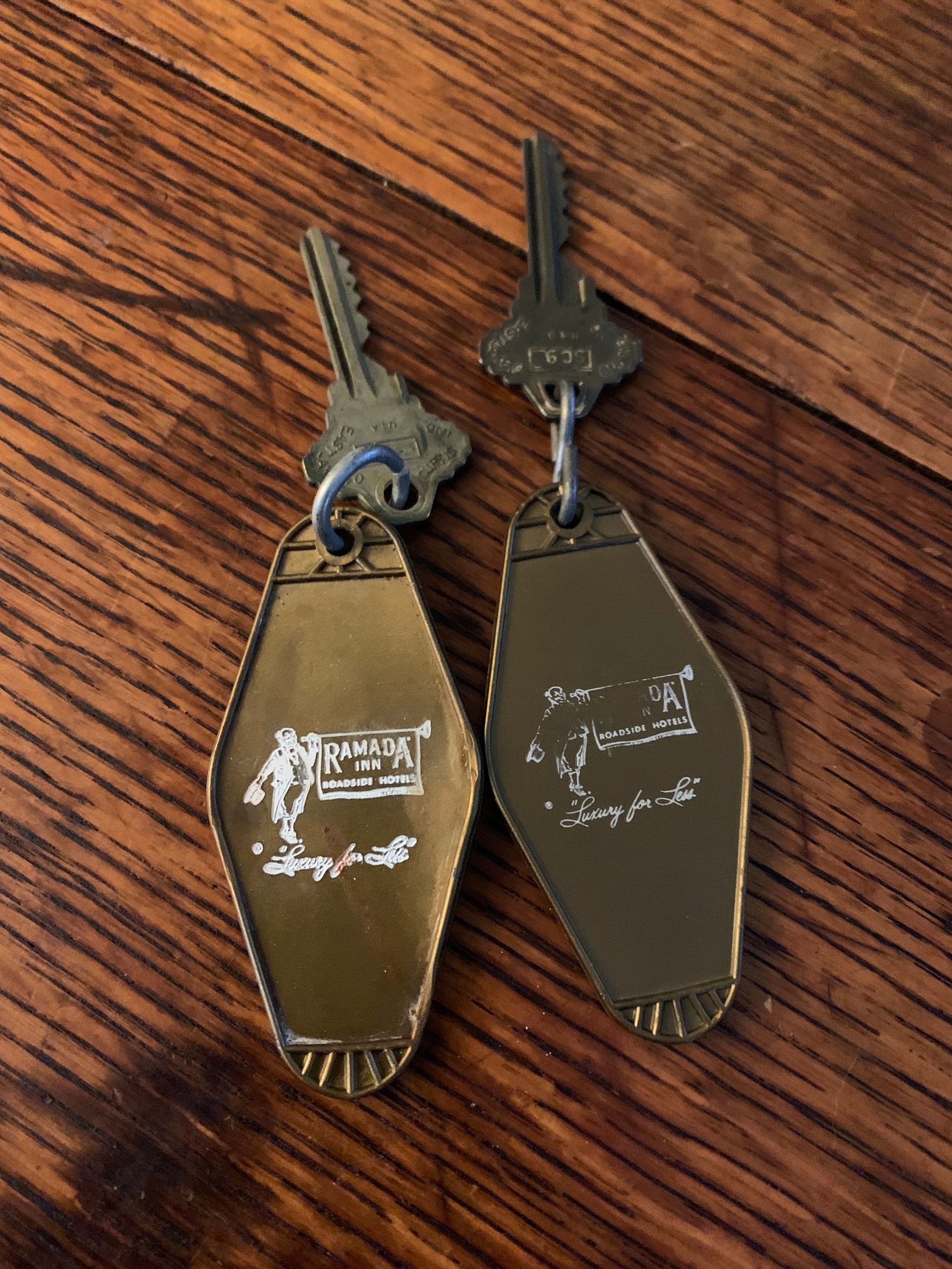 Vintage Hotel Keychains and Keys Etsy