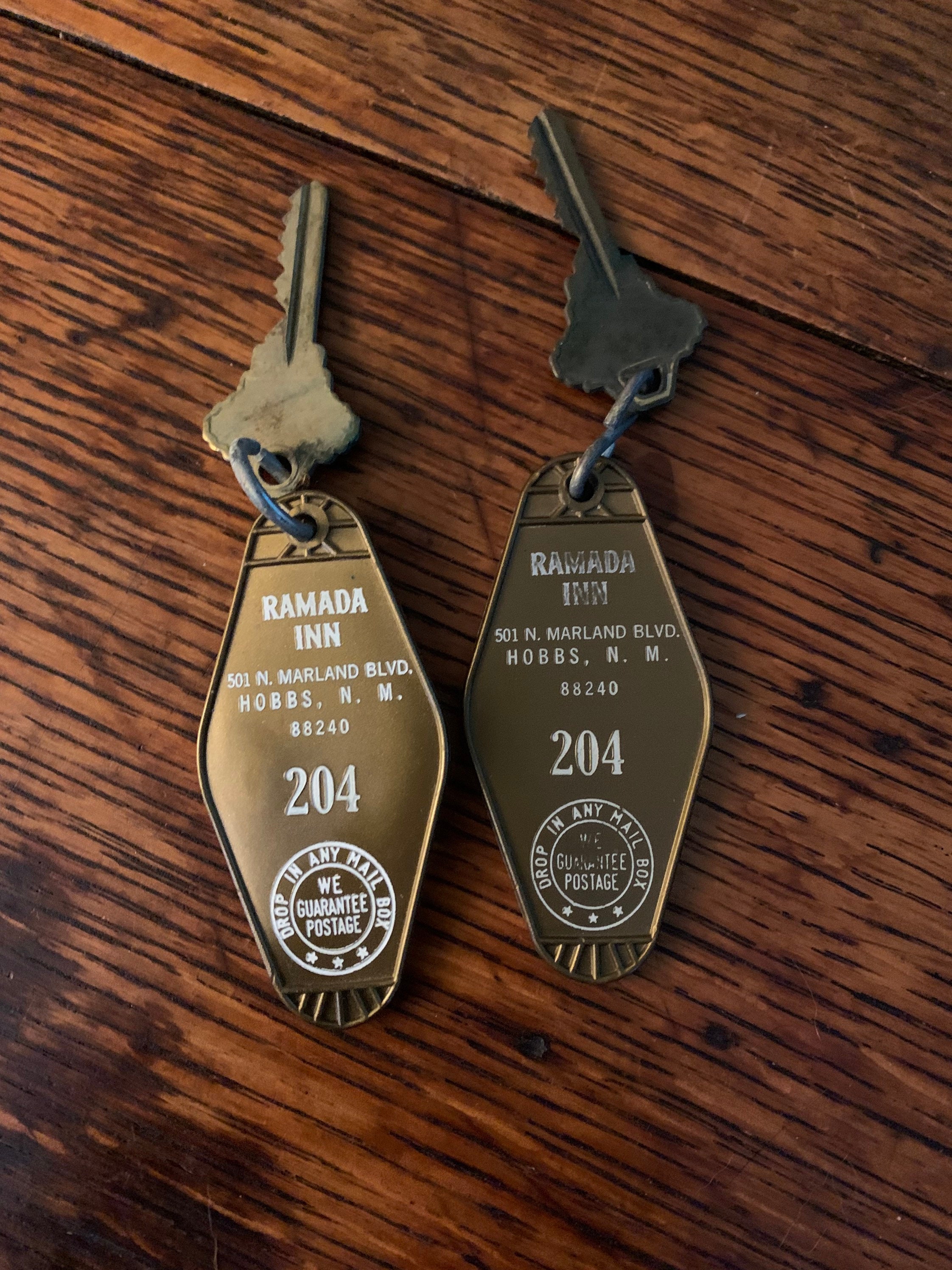Vintage Hotel Keychains and Keys Etsy