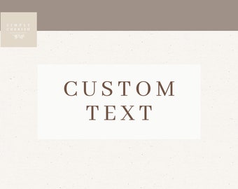 Custom Text