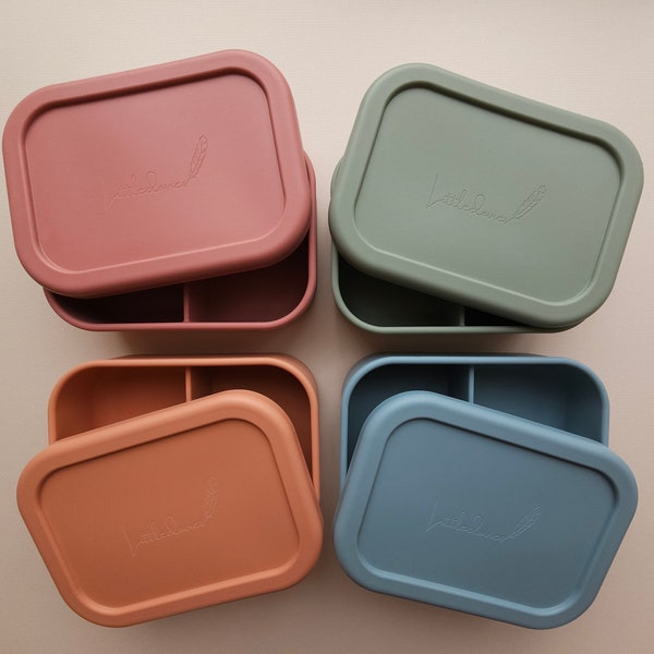 Silicone Lunch Box, Dishwasher & Microwave Safe, Eco-Friendly, Plastic Free, Bento Box, Baby/Toddler/Kids Weaning Range