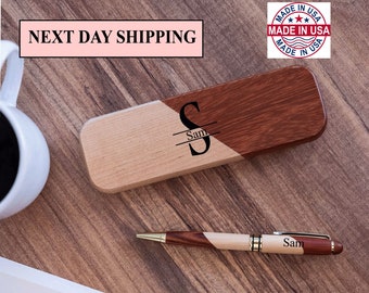 Personalized Custom wood Pen, Laser Engraved Ballpoint Groomsman Gift Bamboo pen Customized,Bridesmaid Pens,Pen with Name,Dad Gift,Boss Gift