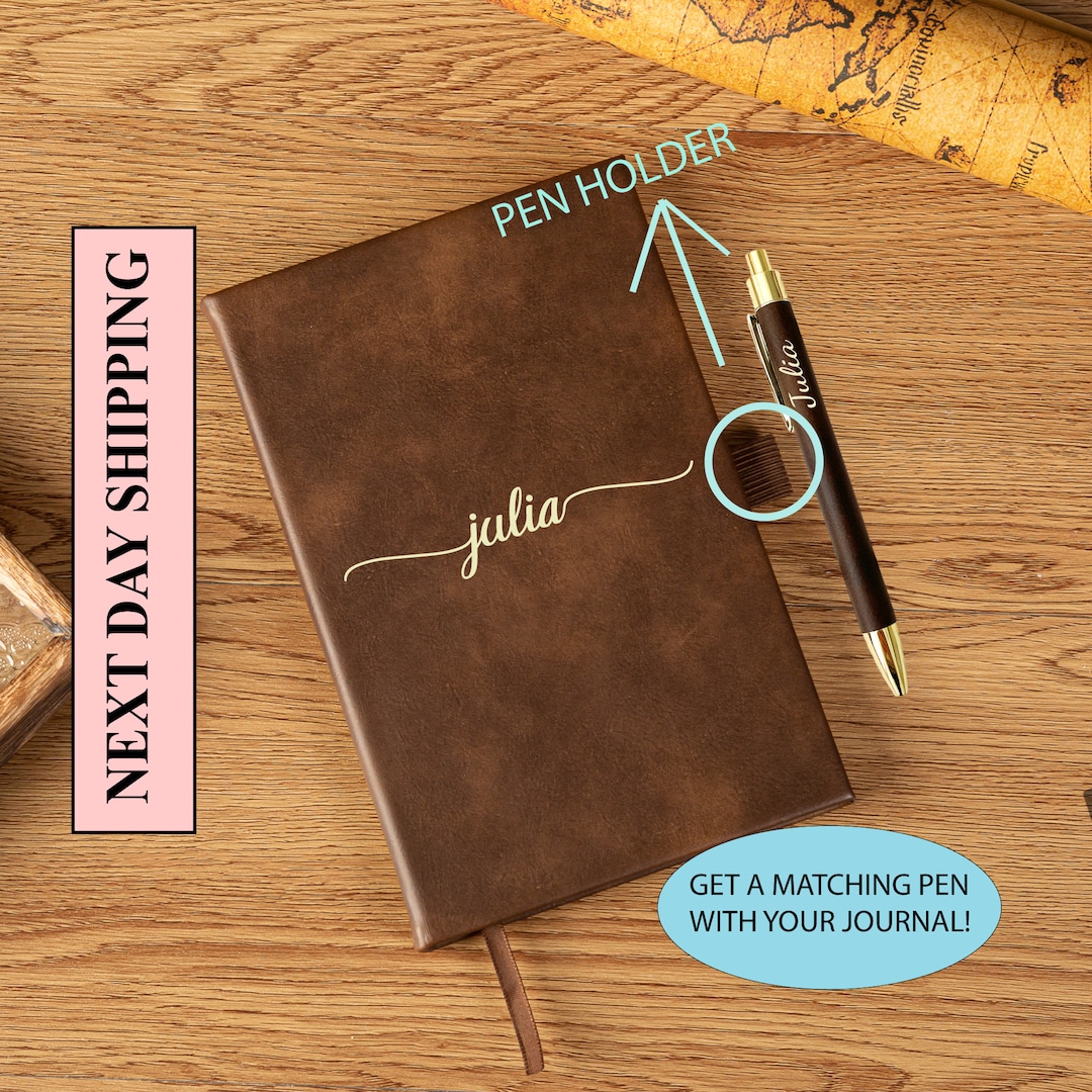 Personalized Leather Journal,customized Leather Journal, Journal With Name, Personalized ...