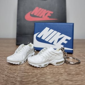 Mini Keychain Nike Air Max Tn White Etsy