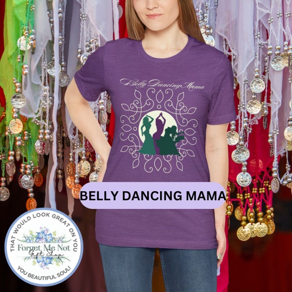 Lt Purple Belly Dancer Shirt, Gift for Mama Arabic Egyptian Raqs Baladi, Swaying Shimmy Undulating Articulated Isolation Dance FREE SHIPPING