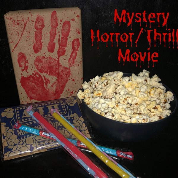 Horror / Thriller Movie Mystery, Blind date, Horror movie, Surprise, Anniversary, Scary, Birthday Gift, Date night, Halloween Gift, Scary