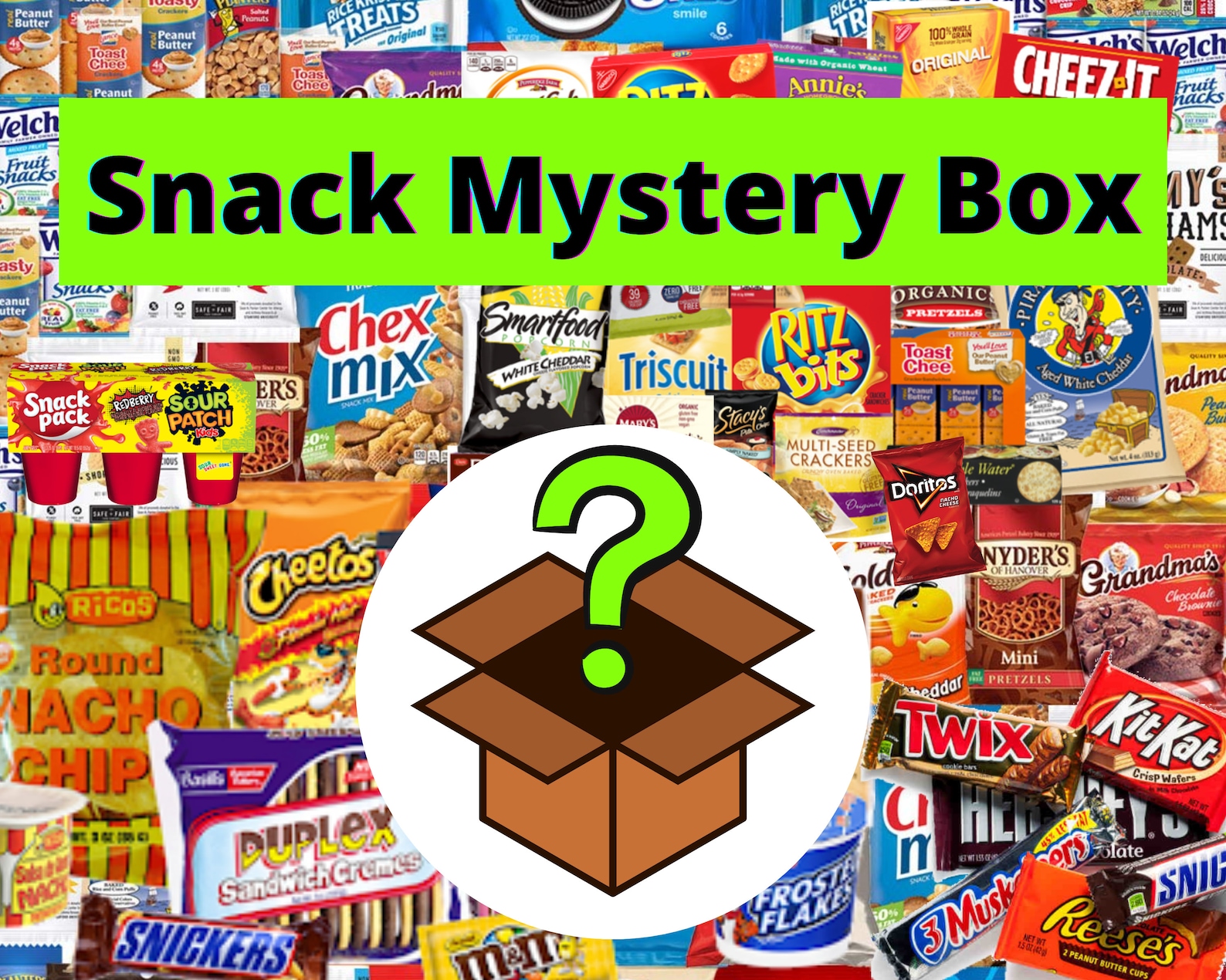 Snack Box Mystery Pack Food Treats Chips and Crackers Etsy
