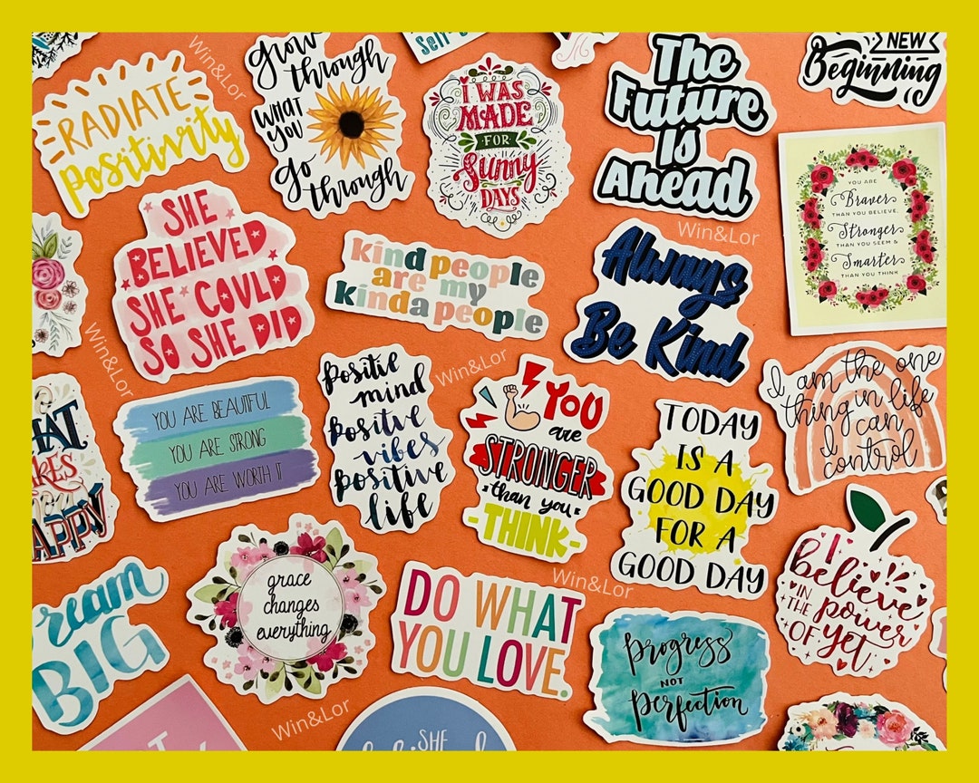 Inspirational Stickers, Positive Quote Stickers, Motivational Stickers