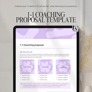 Coaching-Vorschlagsvorlage in Notion, Services and Pricing Guide