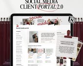 Notion Social Media Client Portal Template, Client Onboarding, Content Strategy