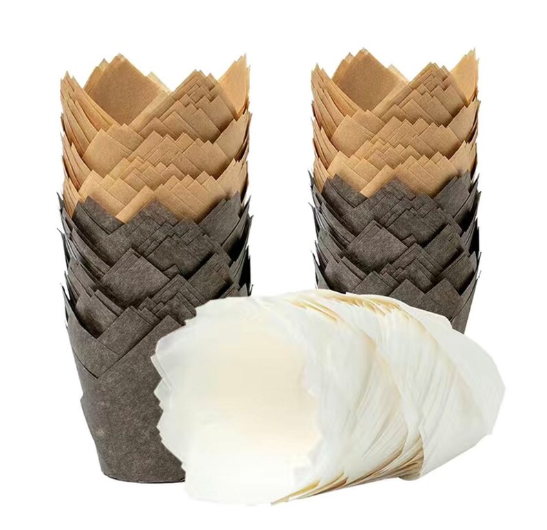 200 Pc Tulip Cupcake Popover Muffin Liners Baking Cups Etsy