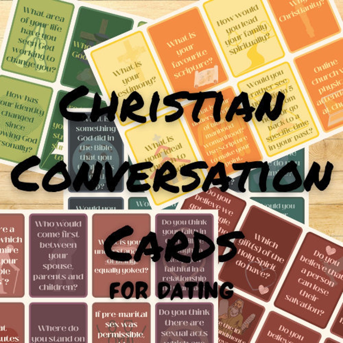 Christian Conversation Cards Etsy