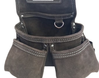 Leather Nail Pocket Tool Belt Framer's Pouch