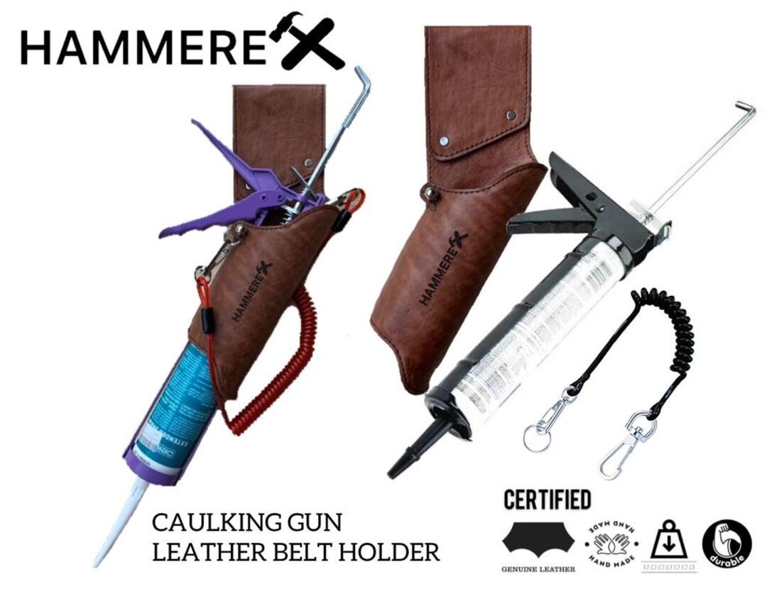 Hammerex Caulking Gun Leather Belt Holder 006 Etsy