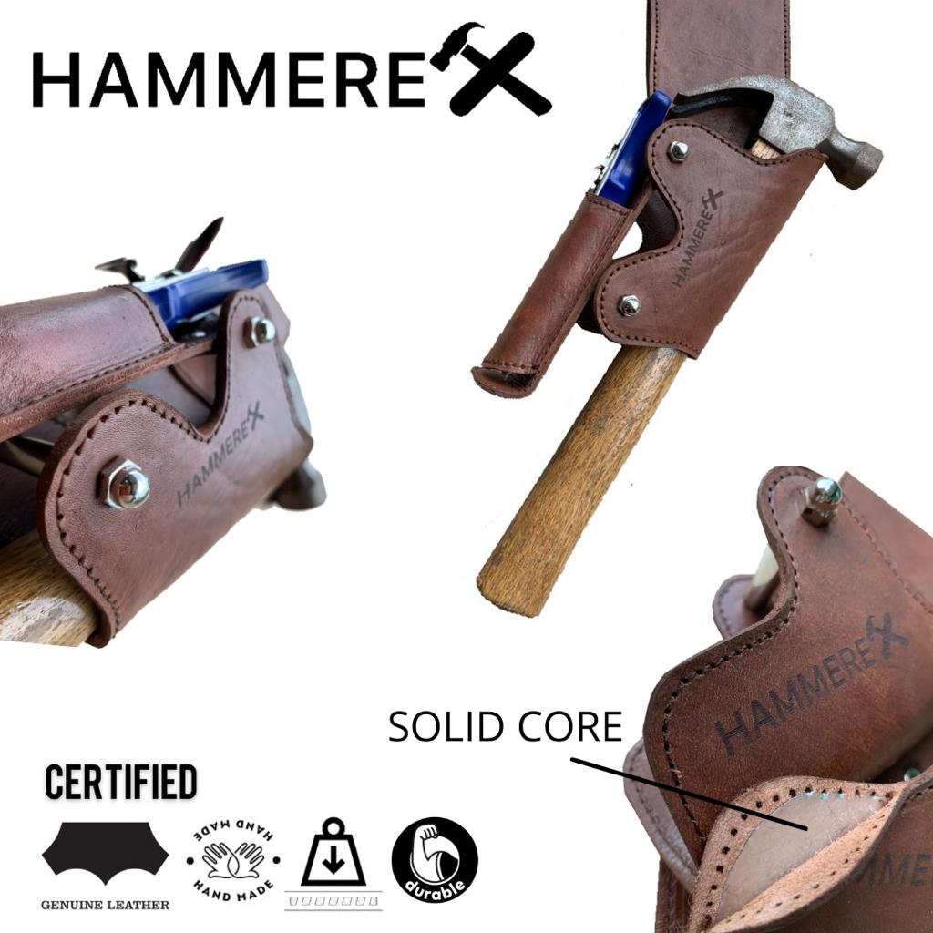 Hammerex FX2 Claw Hammer and Knife Belt Holder Solid Core Crafted With